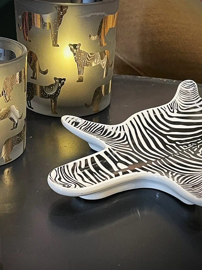 Bandeja Decorativa 'Zebra Hide'