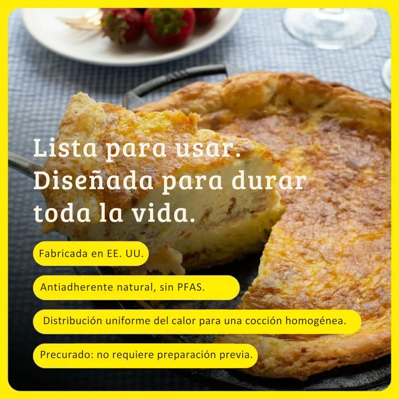 Molde para tartas ondulado de hierro fundido Lodge