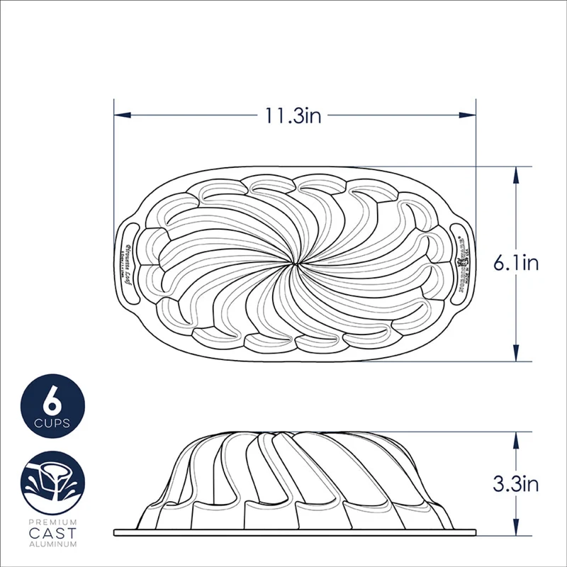 Molde Pirouette Loaf Pan Nordic Ware