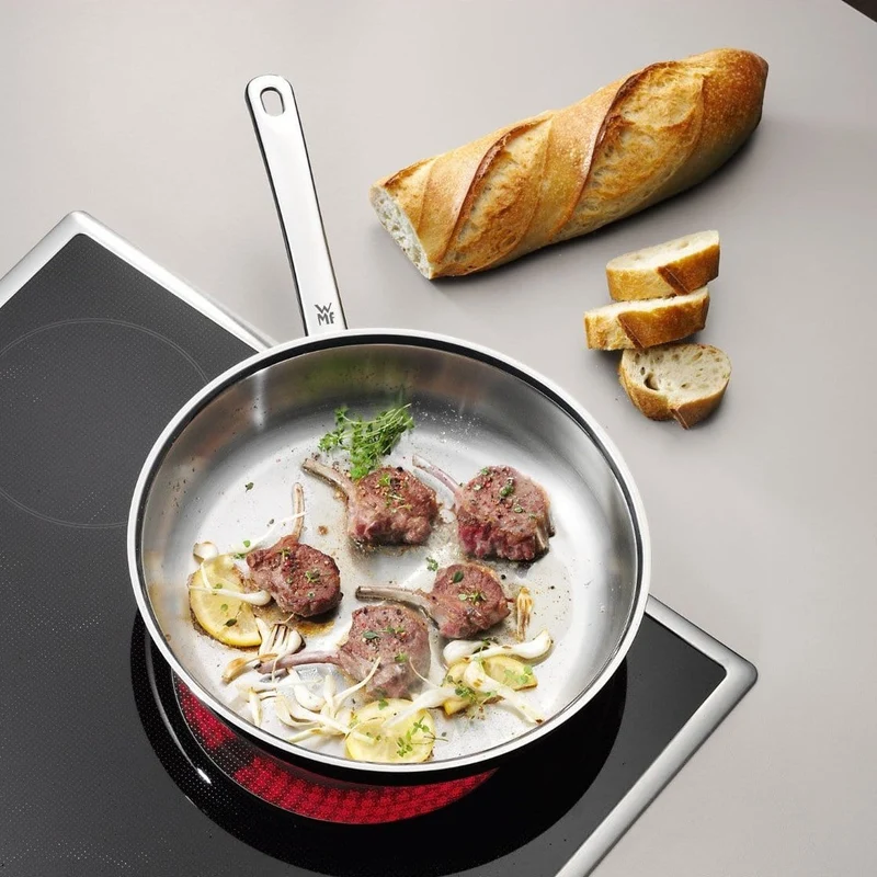 Set de sartén inox y sartén antiadherente con exterior inox Devil WMF