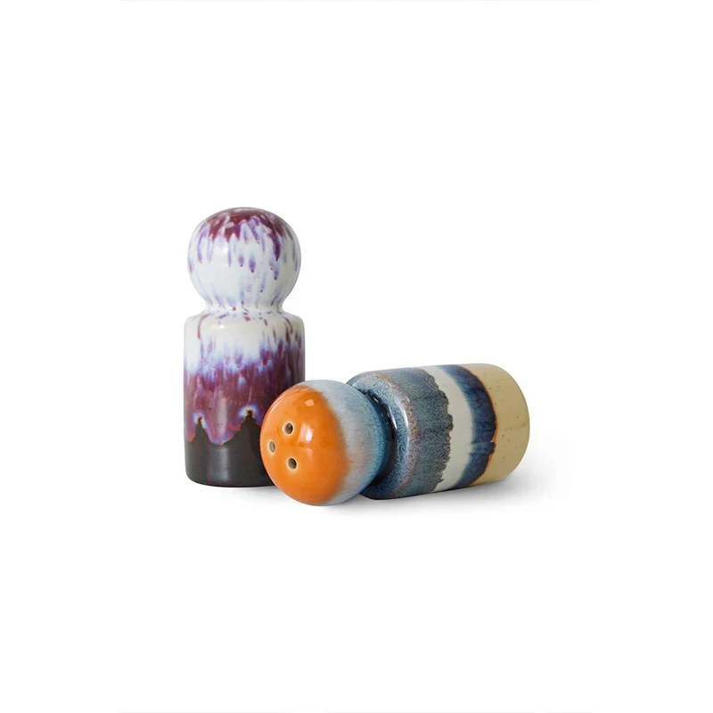70s Ceramics: Pepper & Salt Jar - Stargaze