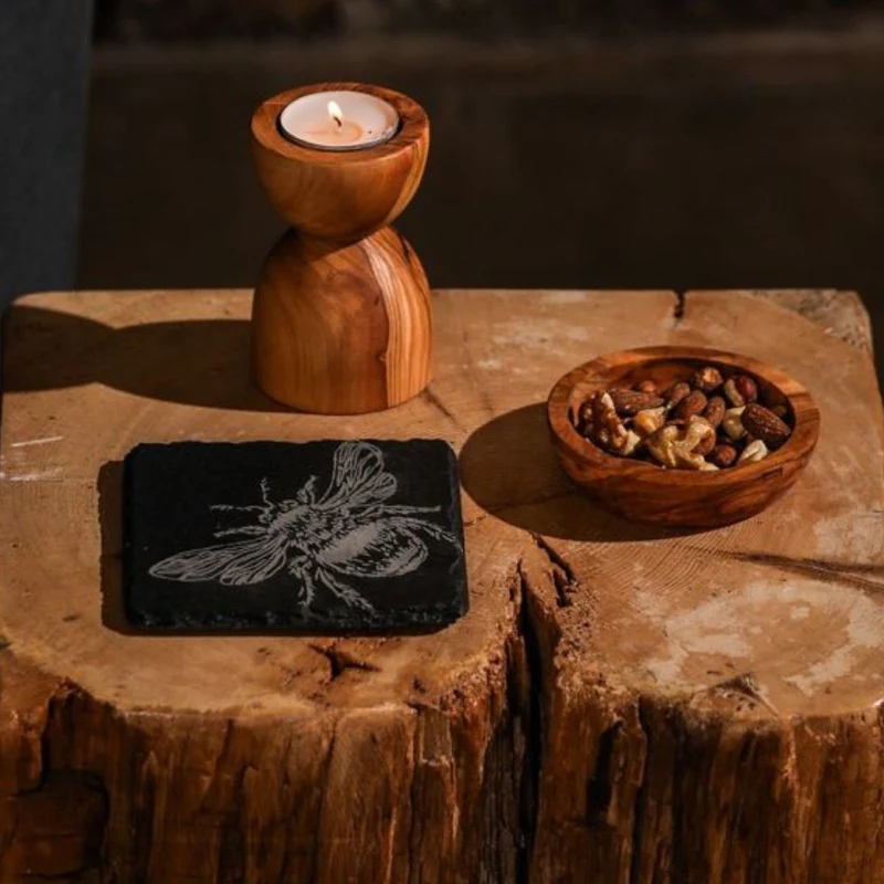 Posavasos individuales de pizarra Selbrae