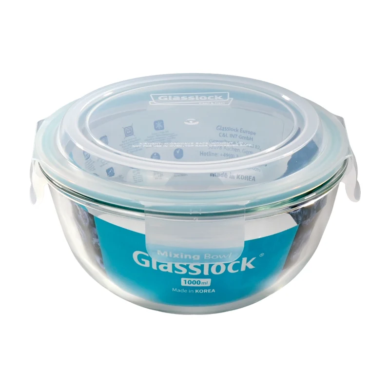 Ensaladera hermética de cristal con tapa Glasslock