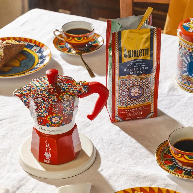 Set cafetera italiana Moka Dolce&Gabanna Bialetti
