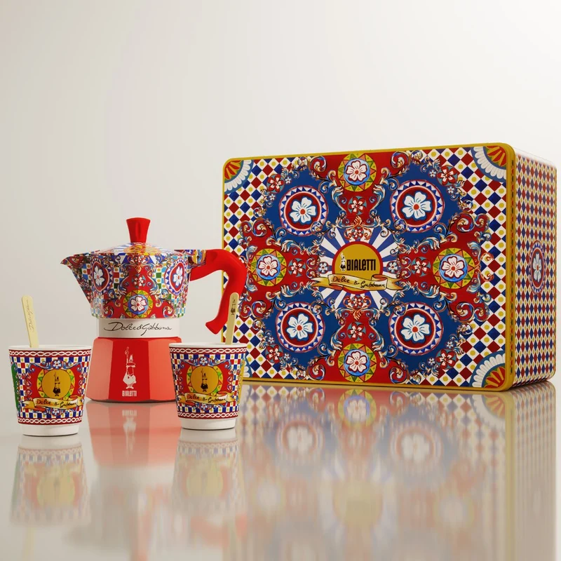 Set cafetera italiana Moka Dolce&Gabanna Bialetti