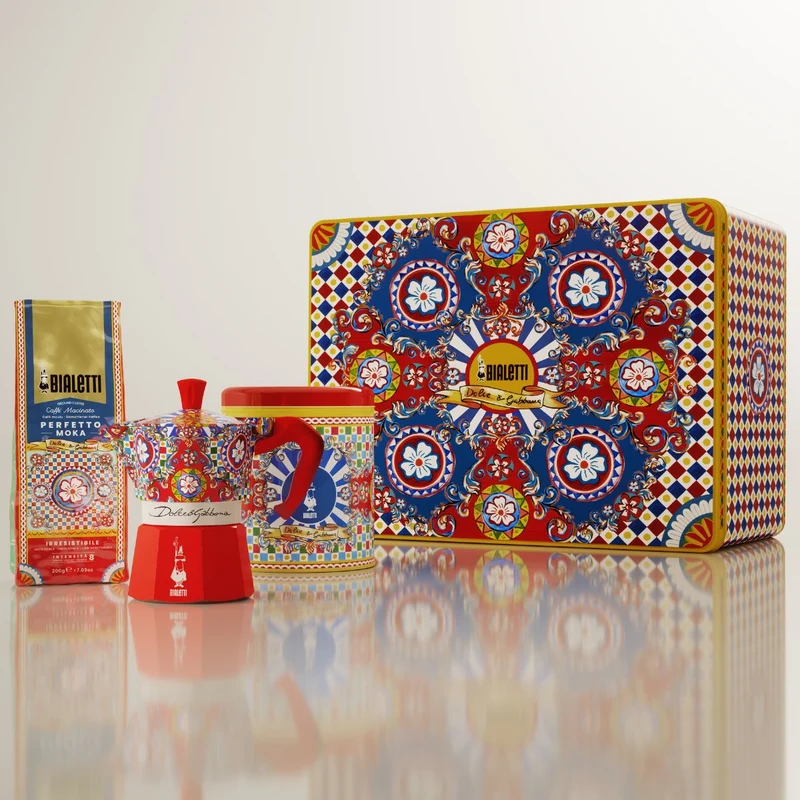 Set cafetera italiana Moka Dolce&Gabanna Bialetti
