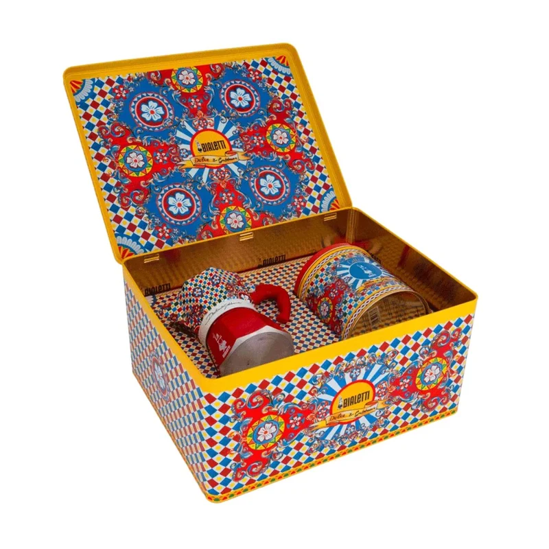 Set cafetera italiana Moka Dolce&Gabanna Bialetti