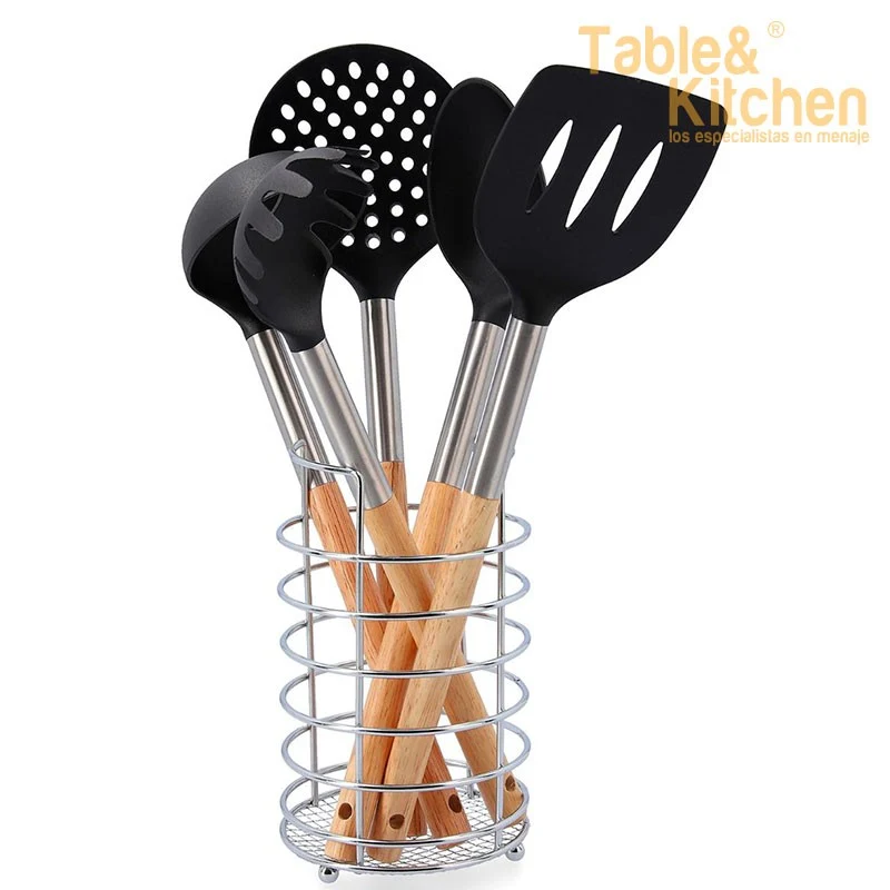 SET 5 UTENSILIOS MADERA BAOBAB QUID