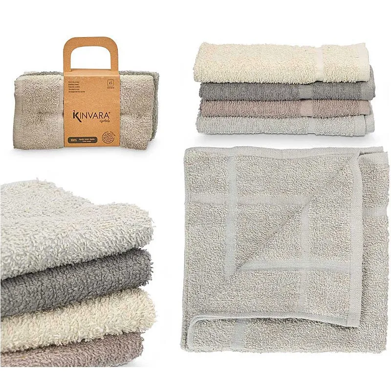 SET 5 PAÑOS DE COCINA EN TONOS BEIGE - GRIS - MARRÓN