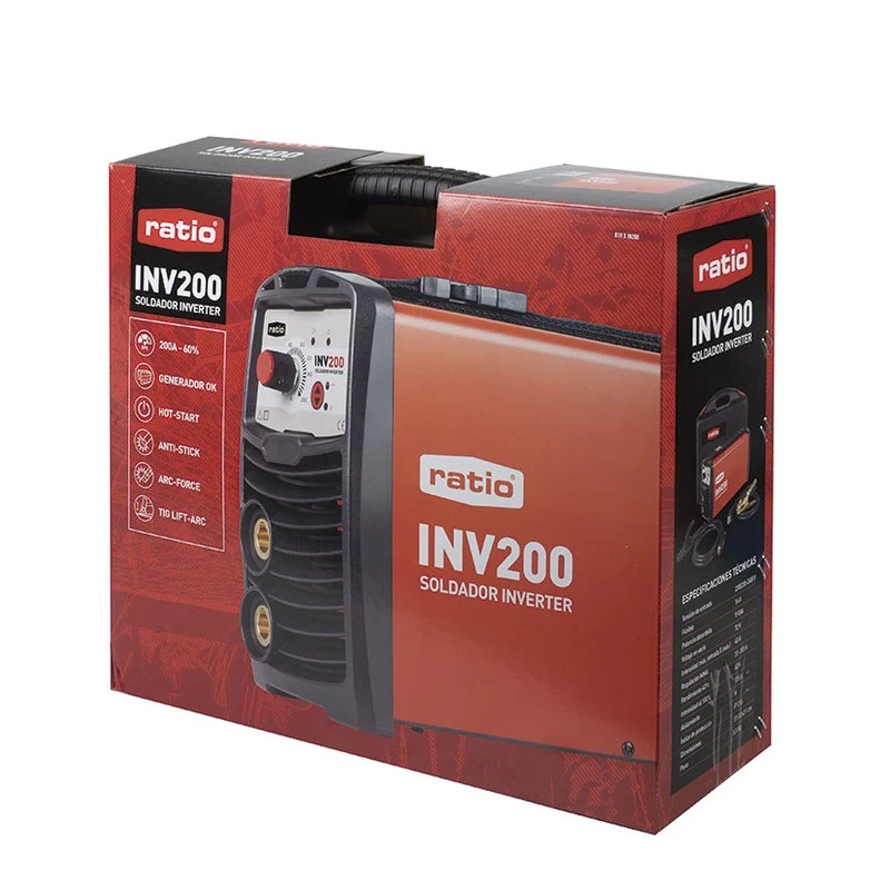 SOLDADOR DE ARCO RATIO INVERTER INV-200 A