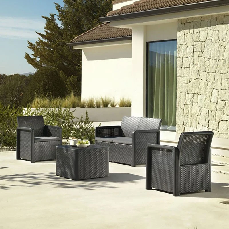 SET MUEBLES JARDÍN NASSAU STORAGE GRAFITO