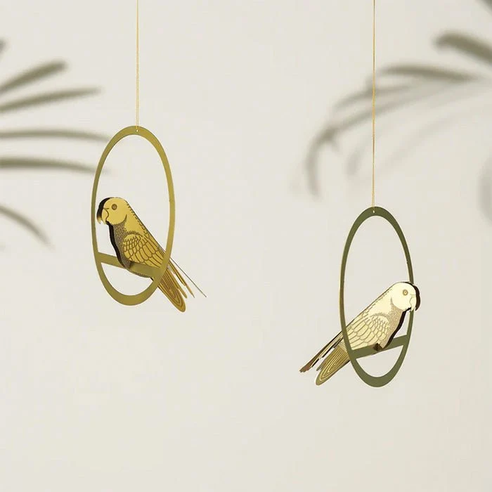 Pájaro Decoración de Latón
