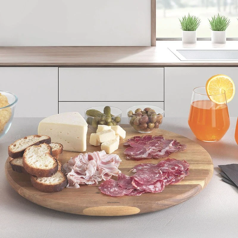 TABLA DE CORTAR GIRATORIA MADERA DE ACACIA LAZY SUSAN