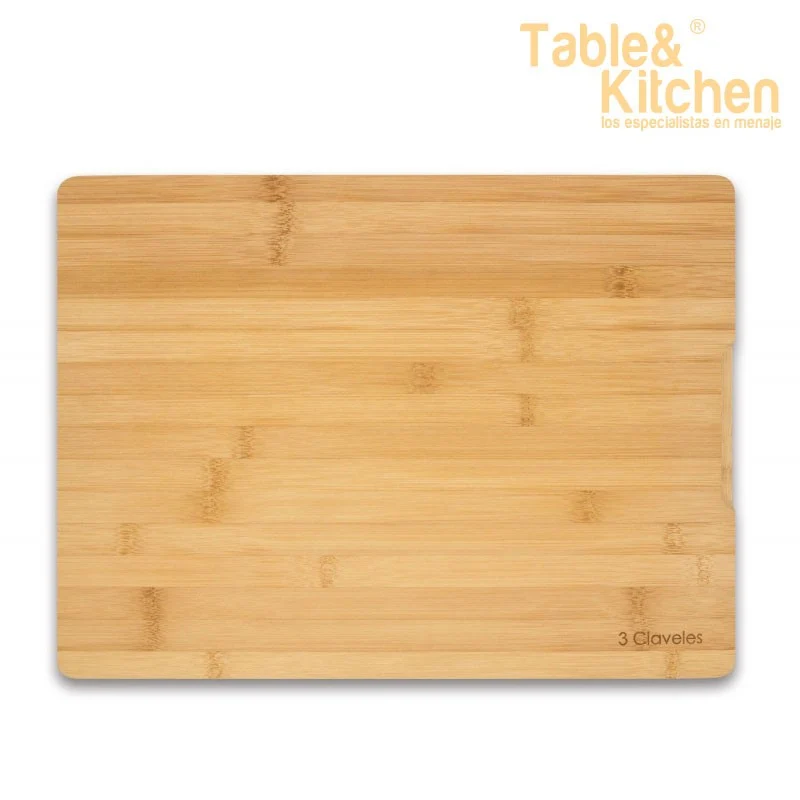 TABLA CORTE BAMBU 3 CLAVELES 40X30X2 CM