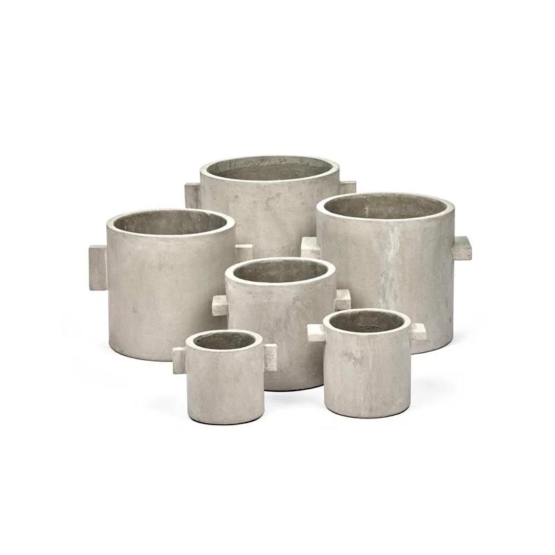 Macetero Cemento Rond Naturel XS 13 x 13