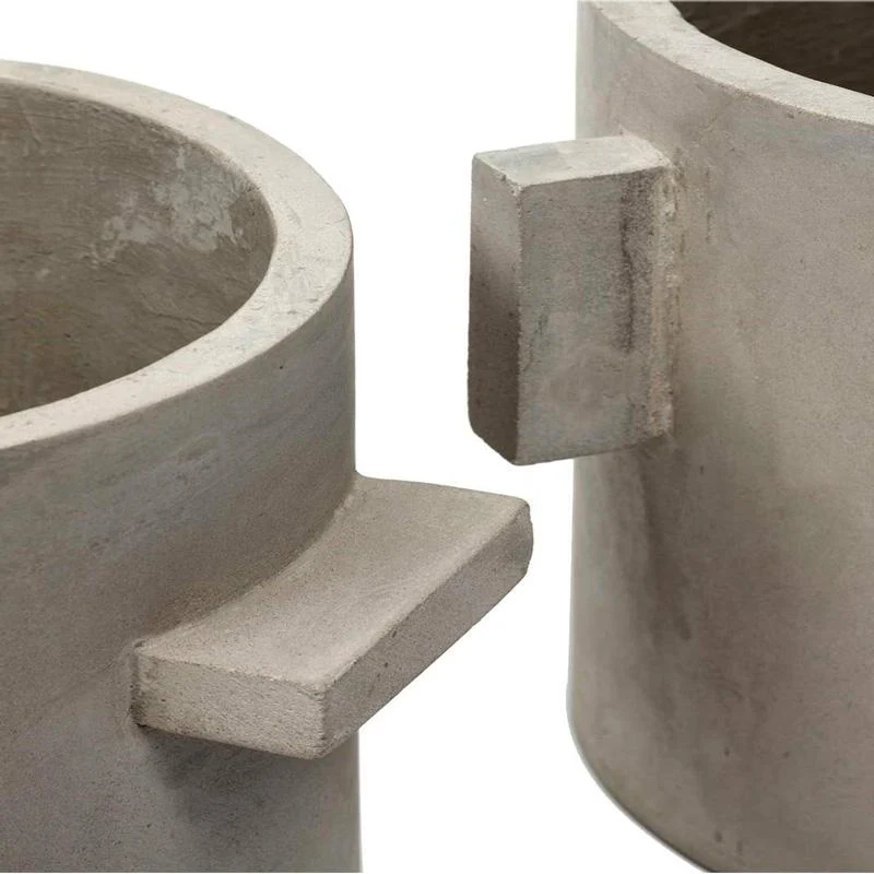 Macetero Cemento Rond Naturel XXXL 30 x 30