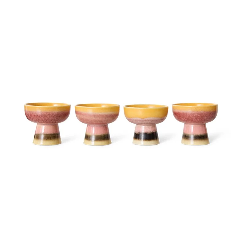 70s Ceramics: Tapas Bowl on Base - Sunshade S