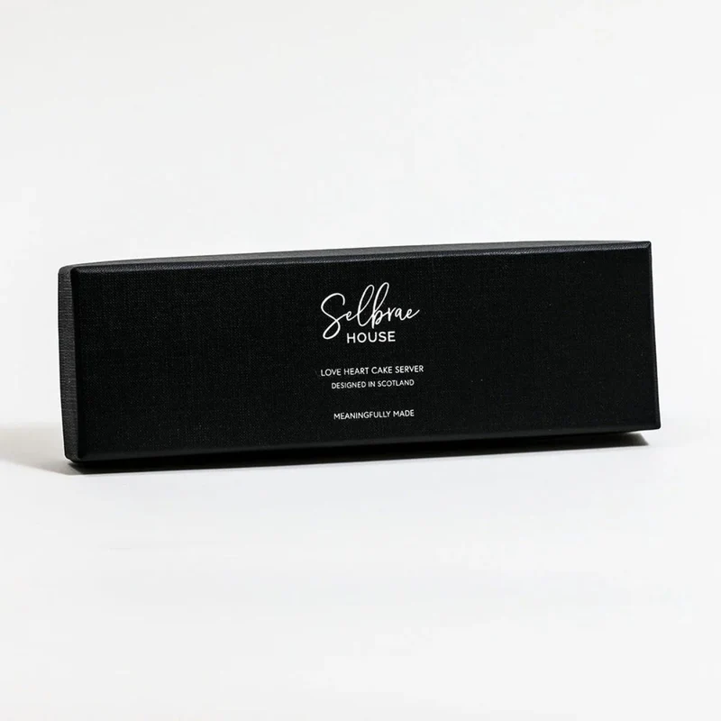 Pala para servir pasteles de inox con mango corazón Selbrae