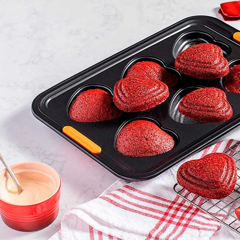 Molde antiadherente corazones Le Creuset
