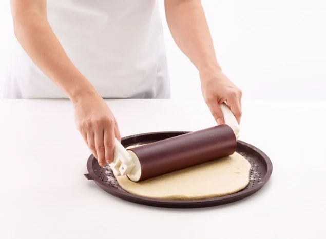 MOLDE ROUND PIZZA CRUNCHY MARRON LEKUE
