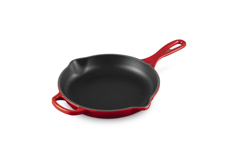 Pack sartén de hierro skillet y Sartén acero inoxidable Le Creuset