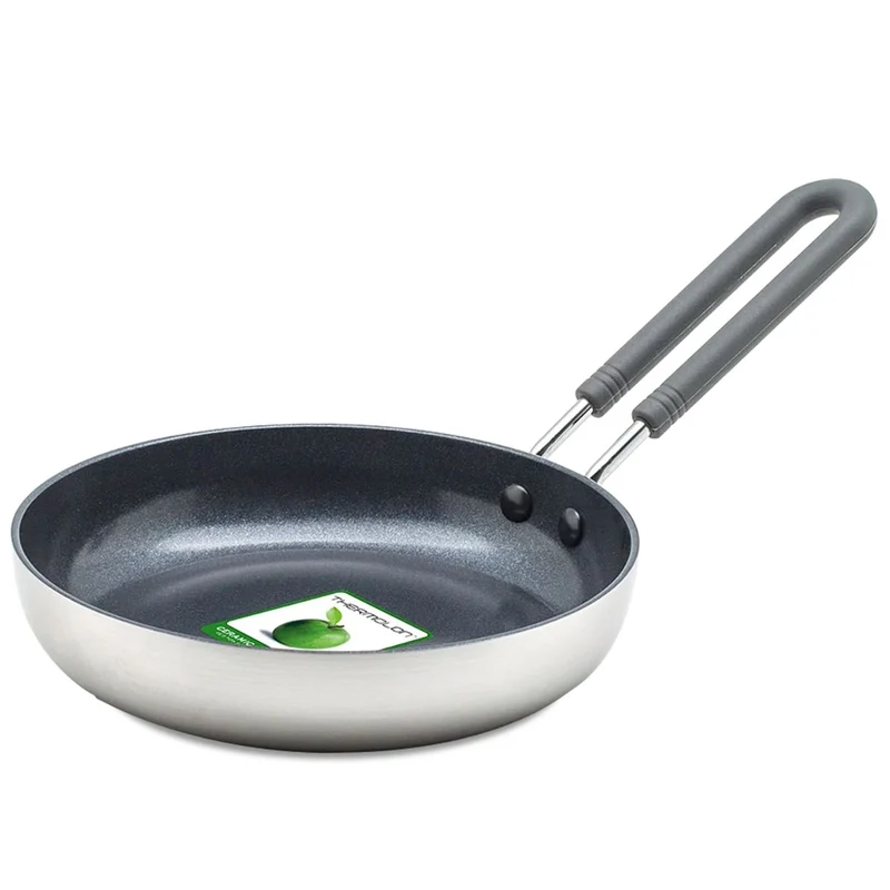 Sartén mini cerámica con exterior de acero inoxidable Masterclass GreenPan