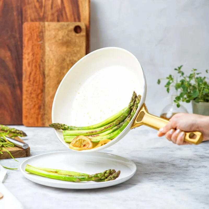 Set de 2 sartenes cerámicas Padova Cream White GreenPan