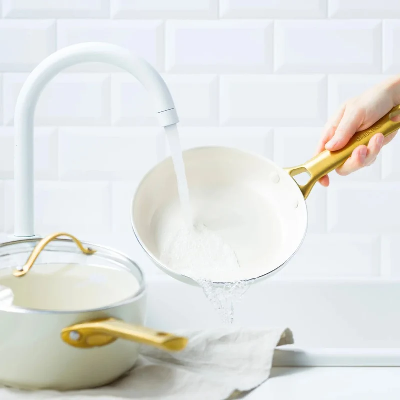 Set de 2 sartenes cerámicas Padova Cream White GreenPan