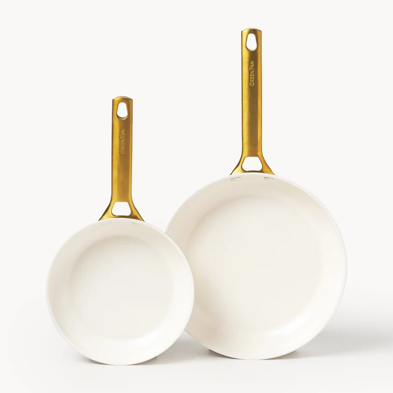 Set de 2 sartenes cerámicas Padova Cream White GreenPan