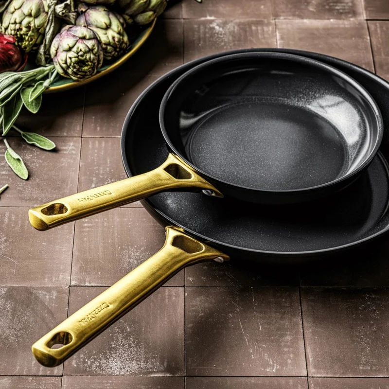 Set de 2 sartenes cerámicas Padova Reserve Black GreenPan