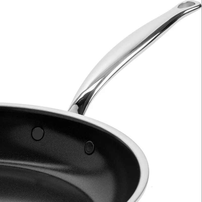 Set de 2 sartenes cerámicas con exterior de acero inoxidable Geneva GreenPan