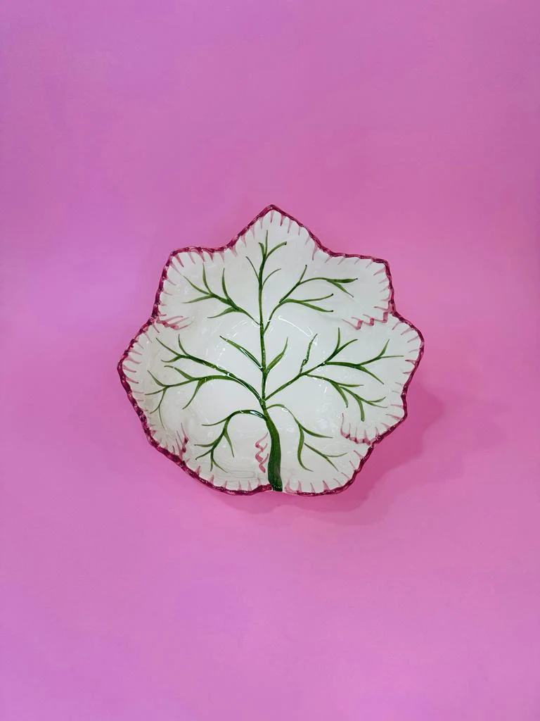 Cuenco Hoja Parra Pintado a Mano