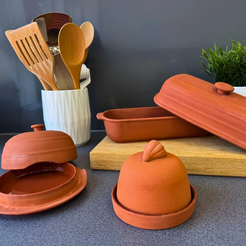 Horno para ajos de terracota Dexam