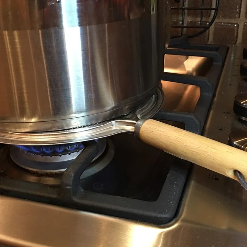 Difusor de calor y tostador de gas con mango de madera Dexam