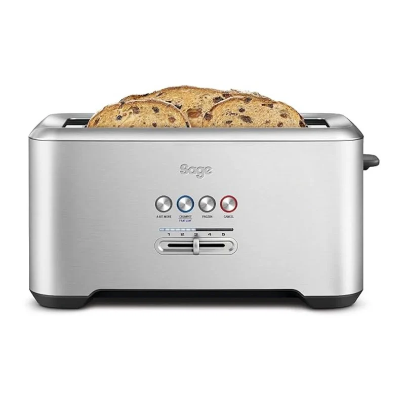 Tostadora de 2 ranuras largas con indicador LED Sage
