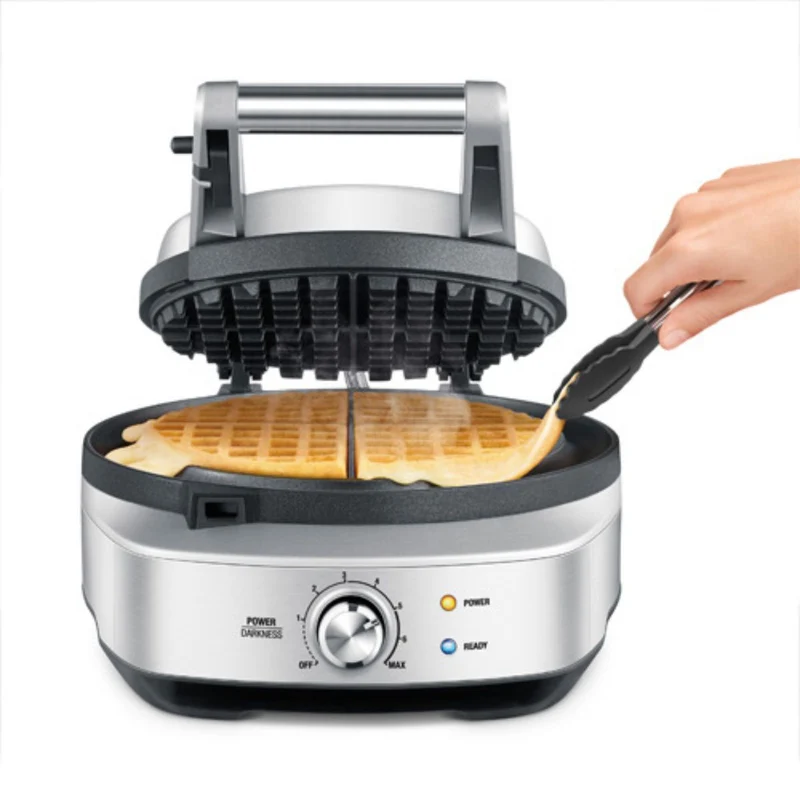 Gofrera clásica circular The No-Mess Waffle Sage