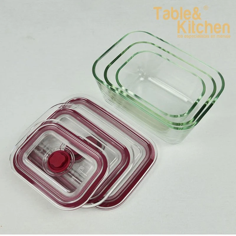 SET 3 RECIPIENTES CRISTAL APTOS HORNO JATA