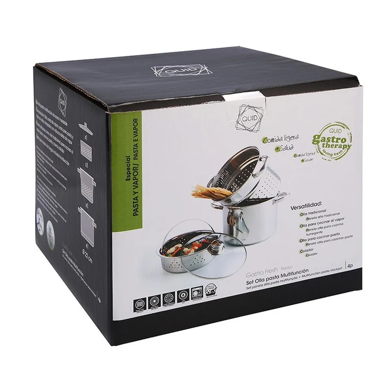 SET 3 OLLAS PASTA & VAPOR INOX GASTRO FRESH
