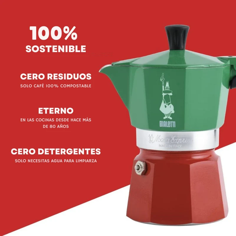 Cafetera italiana Moka Express Italia Bialetti