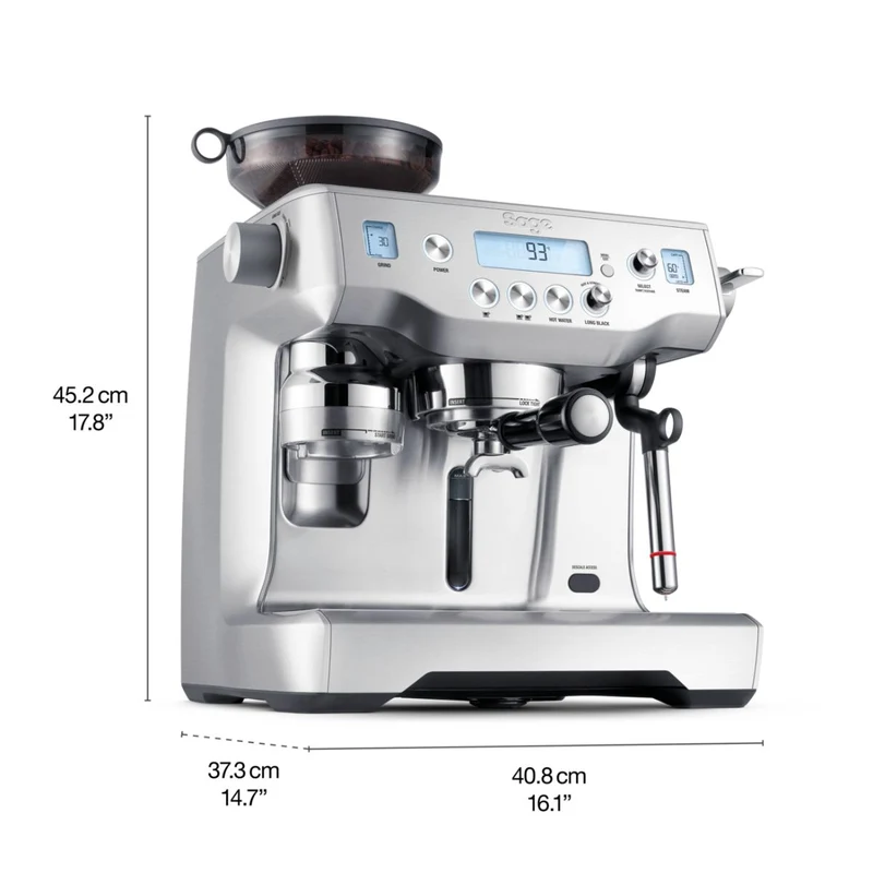 Cafetera Expresso Automática con molinillo y 2 calderas Oracle Sage