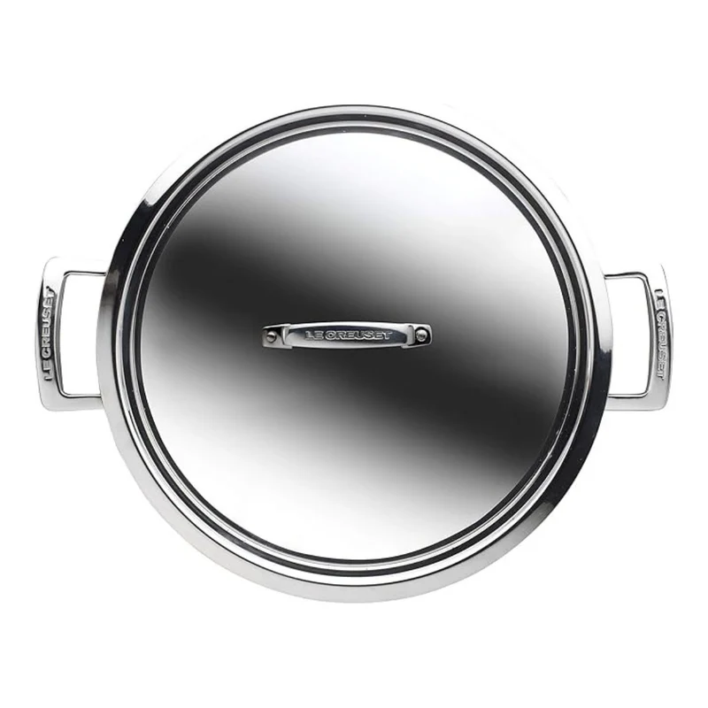 Cacerola baja de acero inoxidable 3-PLY Le Creuset