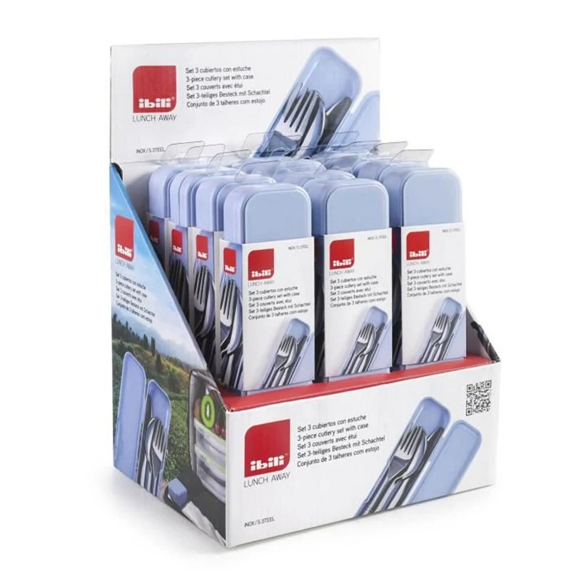 SET 3 CUBIERTOS CON ESTUCHE LUNCH AWAY