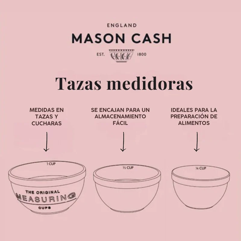 Set de 3 boles medidores cerámicos Mason Cash