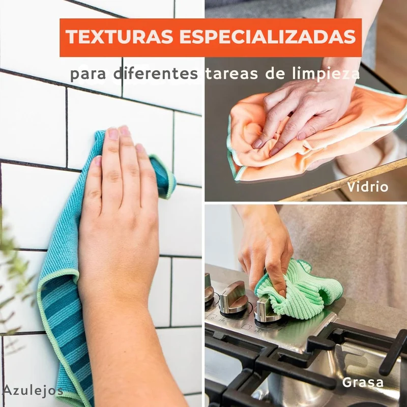 Set de 5 paños de microfibra reciclada Renew Full Circle