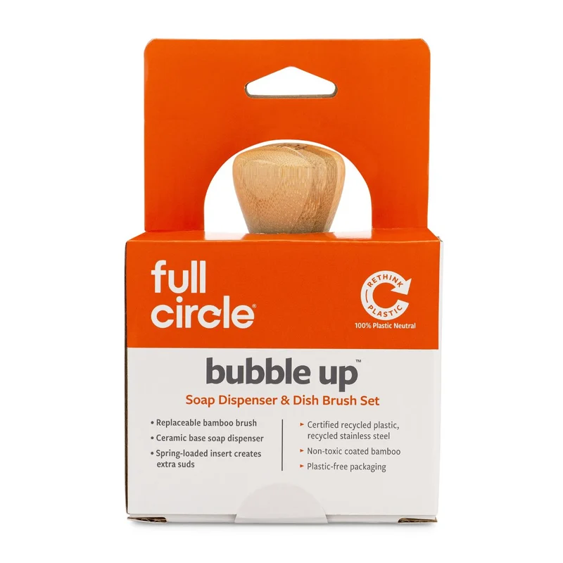 Cepillo para vajilla con base cerámica Bubble Up Full Circle