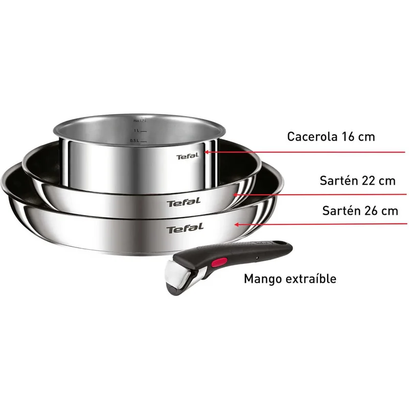 Conjunto de 4 piezas Ingenio Cook Eat Tefal