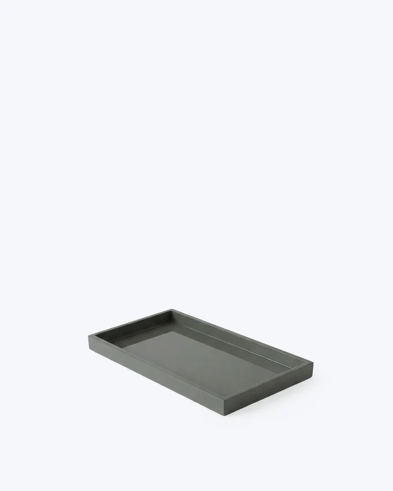 BANDEJA LACADA GRIS 30X15CM