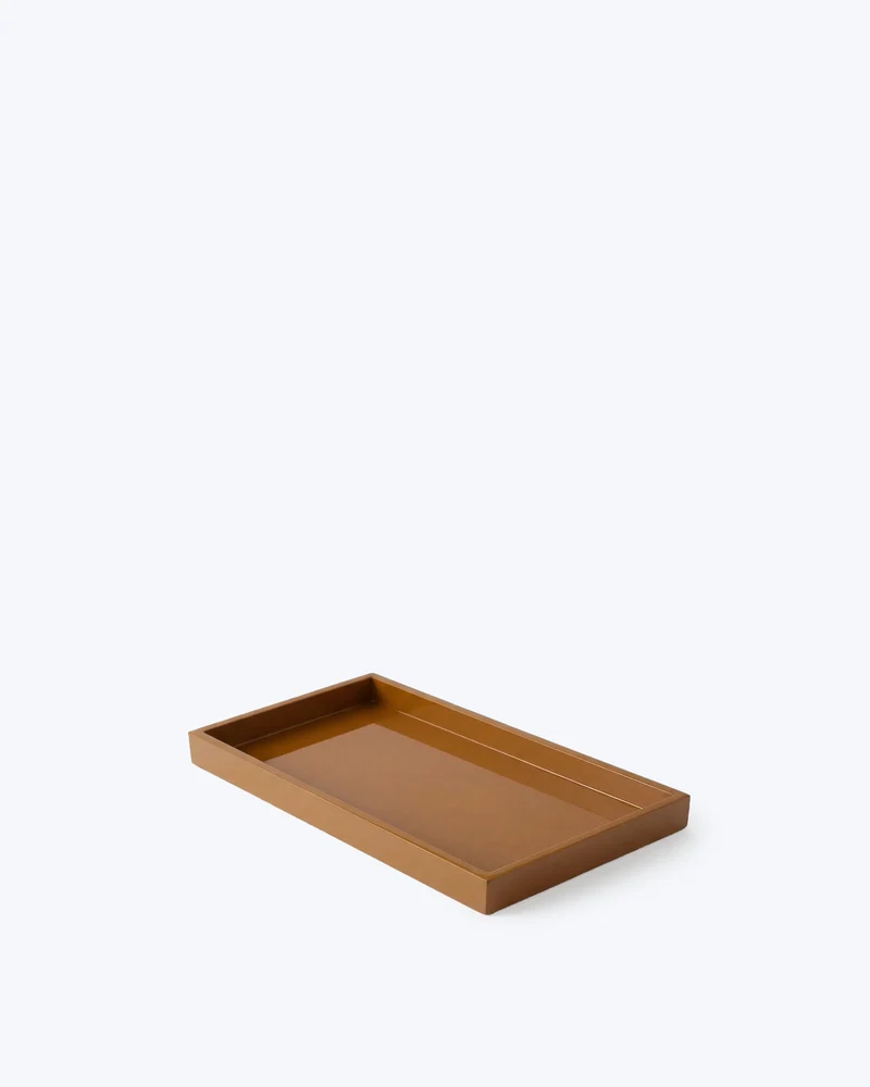 BANDEJA LACADA CARAMELO 30X15CM