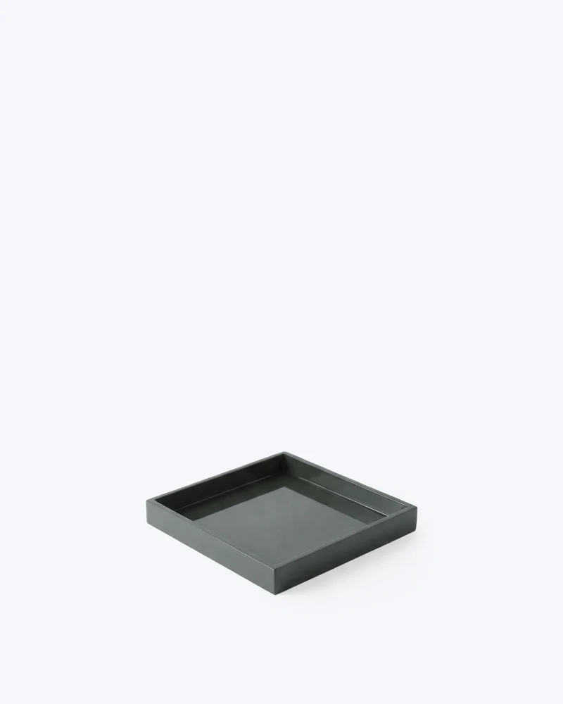 BANDEJA LACADA GRIS 20X20CM