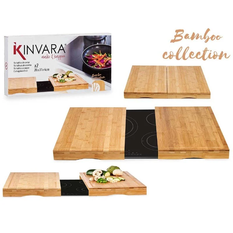 JGO 2 TABLAS BAMBU PARA VITRO 28X54X4CM